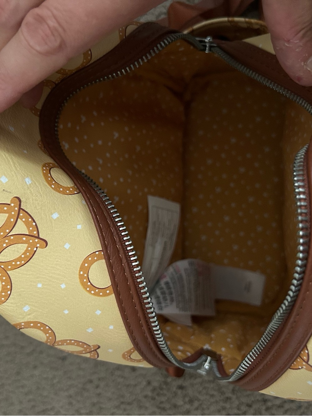 Disney Parks Loungefly Pretzel Backpack - Picture 6 of 6